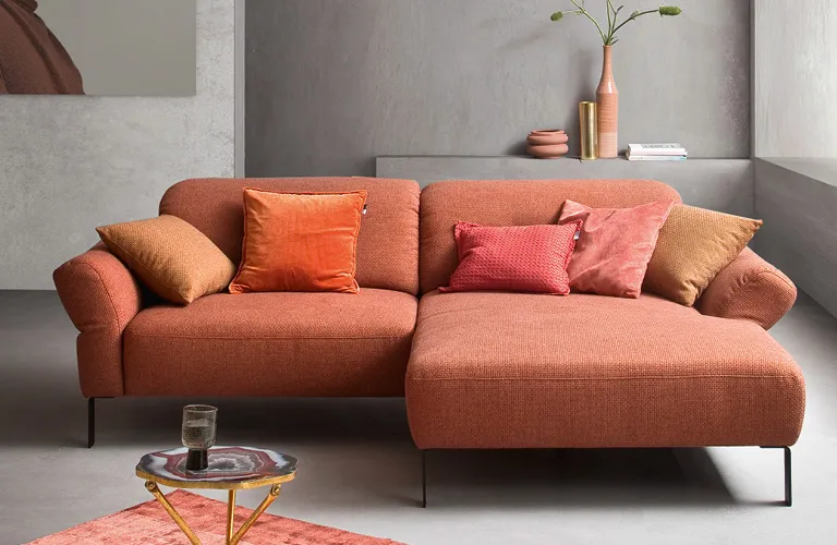 2-Sitzer Sofa orange