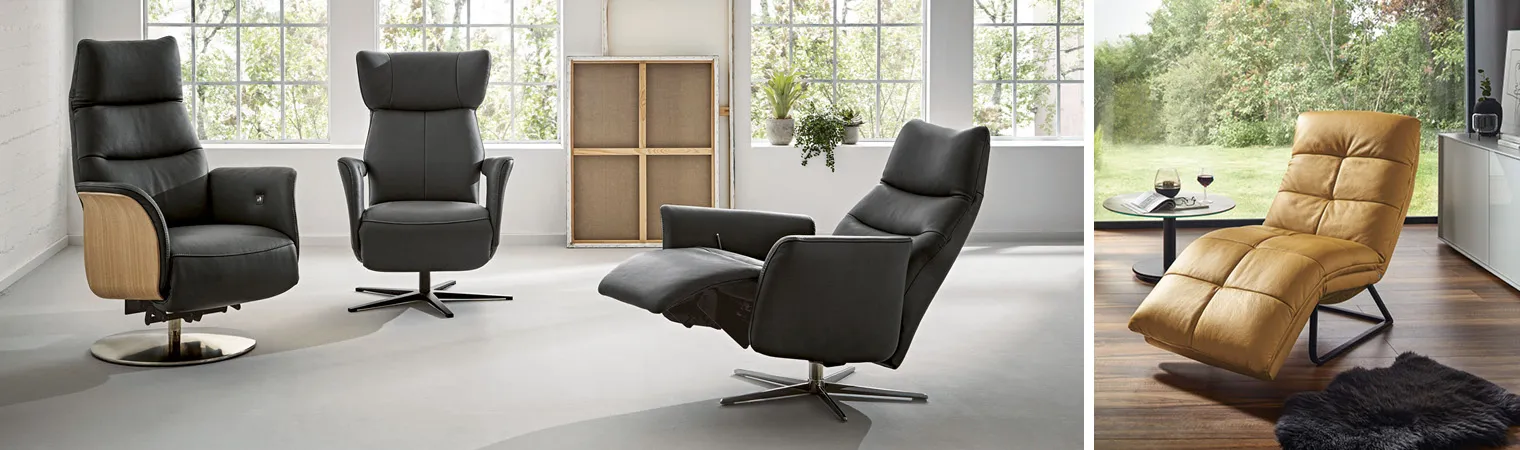 Ob Relax-Sessel, Design-Sessel oder der Klassiker unter den Sesseln – das Polstermöbel bietet Raum für Entspannung. Probieren Sie’s aus!