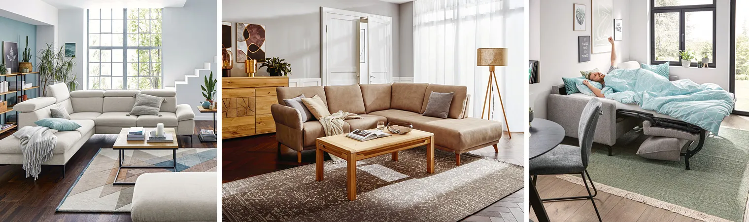 Im Zentrum der Entspannung im Wohnzimmer steht das Sofa. Die Auswahl an Sofas bei Möbel Maier nahe Offenburg ist enorm. Schauen Sie vorbei!