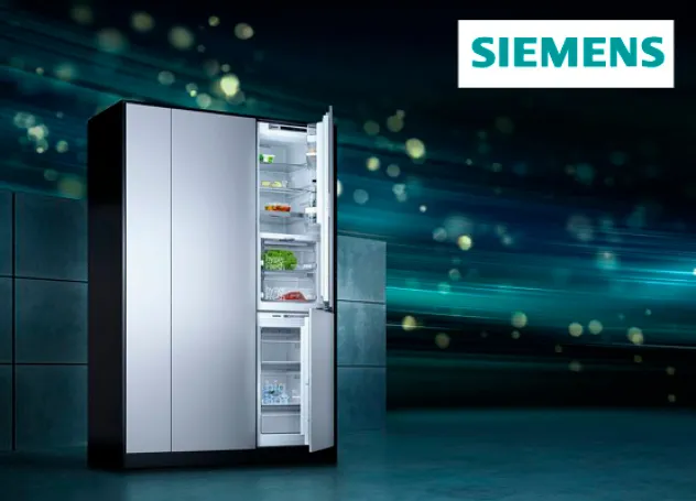 Siemens Kühlschrank mit geöffneter Türe