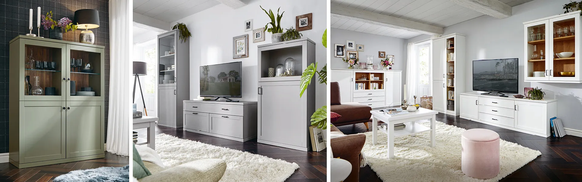 Einzelne Möbel werden Solitäre genannt. Aus ihnen lässt sich eine moderne Wohnwand zusammensetzen.
