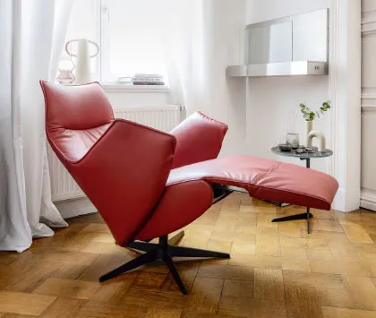Roter Relax-Sessel