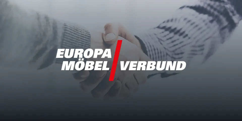 Handschlag und Europa Möbel Verbund Logo