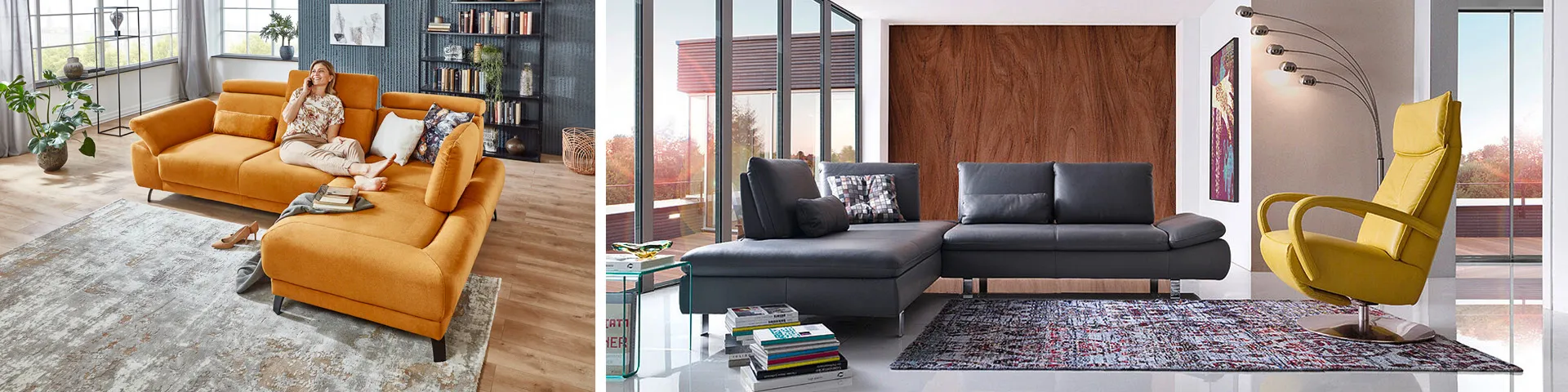 Ob groß, klein, aus Stoff oder Leder – das Sofa sollte zu Ihrem Einrichtungsstil passen.