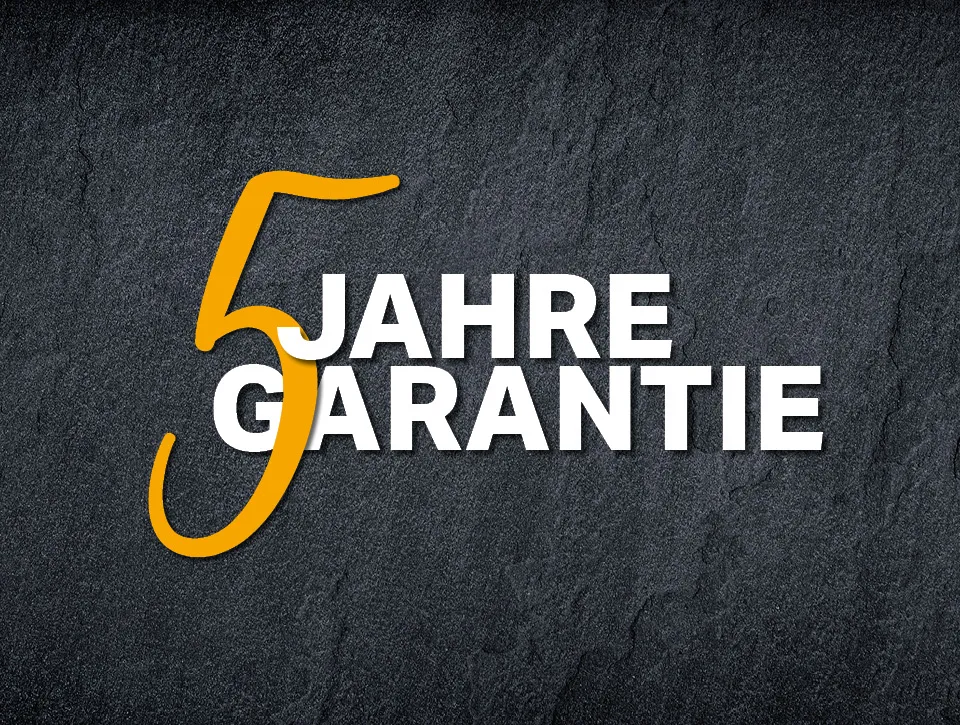 5 Jahre Garantie