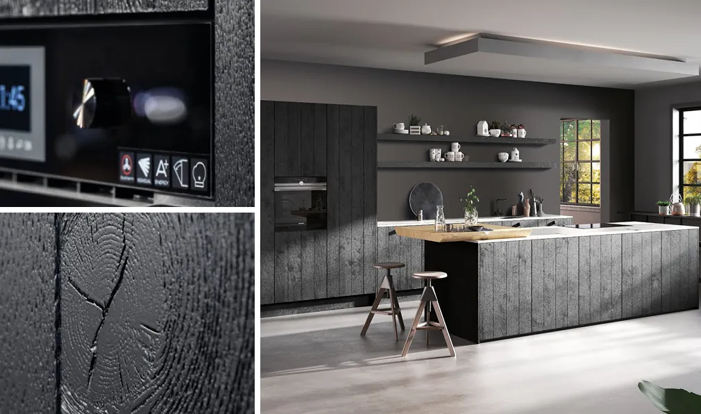 Rotpunkt Küche – edles dunkles Design aus Holz