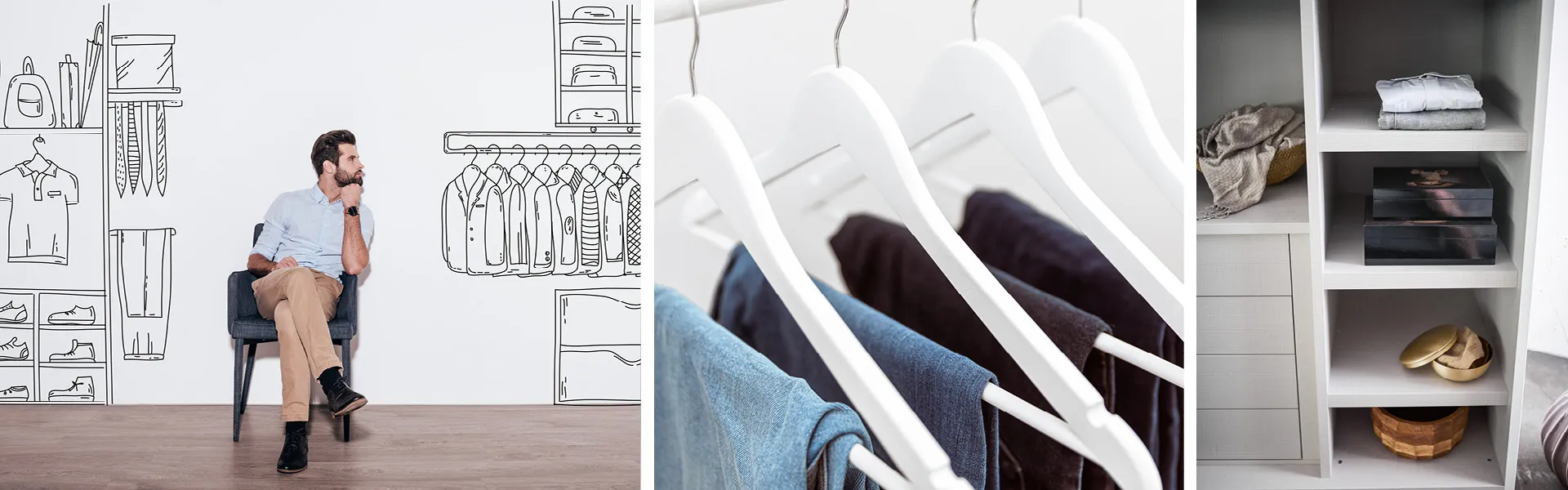 Planen Sie Ihren Kleiderschrank Ihren Bedürfnissen entsprechend: Design, Größe, Funktionen und Farben müssen passen.