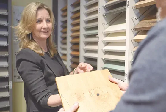 Montage einer Schranktür