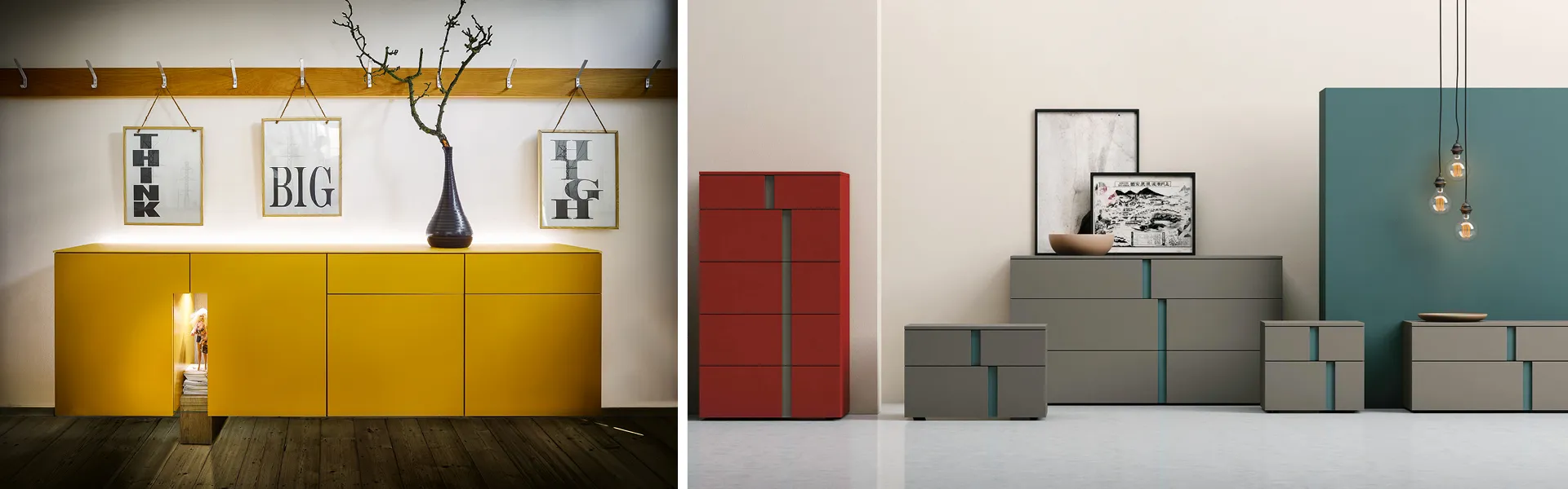 Sideboards gibt es in allen Farben und Formen. Welches ist Ihr Favorit?