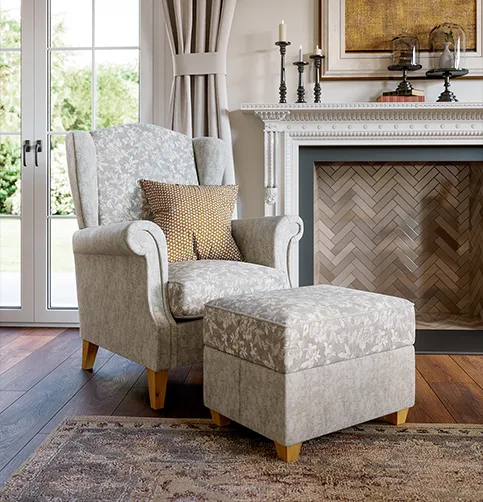 Sessel Lebensart Brunswick Wohnzimmer Grau