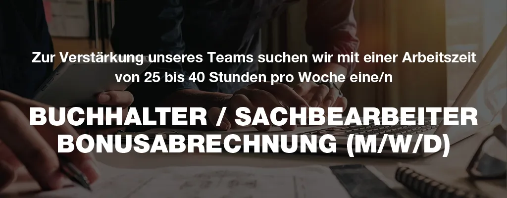Buchhalter Sachbearbeiter Bonusabrechnung