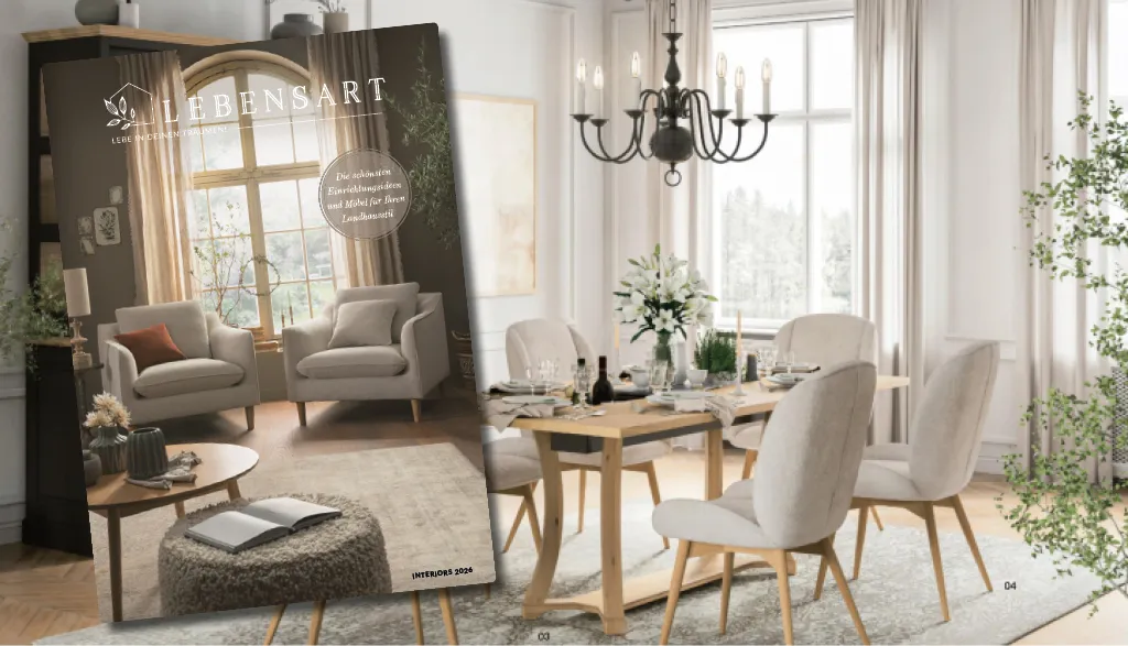 Katalog und Sofa