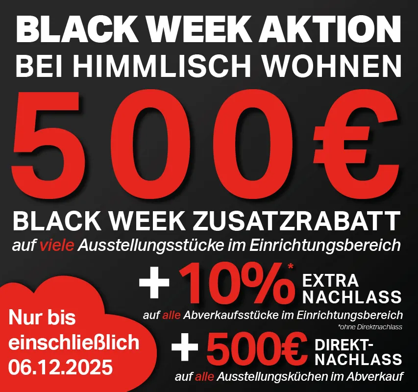 Black-Week-Aktion bei Himmlisch Wohnen