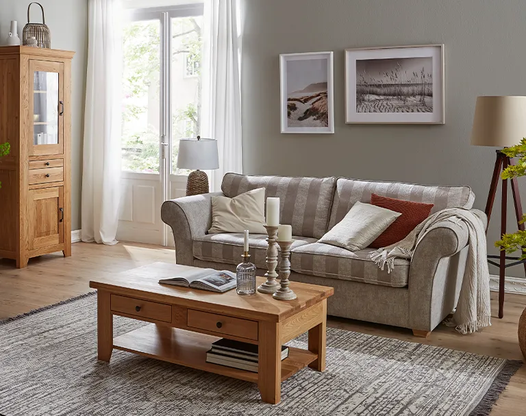 Lebensart Moebel Irvine Holz Wohnzimmer