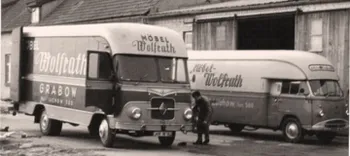 Historische Lieferwagen von Möbel Wolfrath