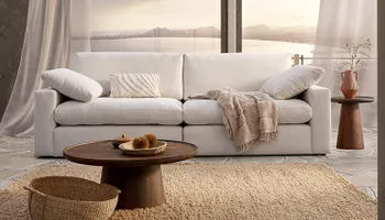 StylesUnited Palmdale Sofa Wohnzimmer Couch Weiß