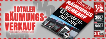 Totaler Räumungsverkauf