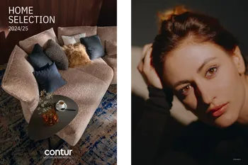 Titel und zweite Seite des neuen Contur Katalogs Möbel Klassiker.