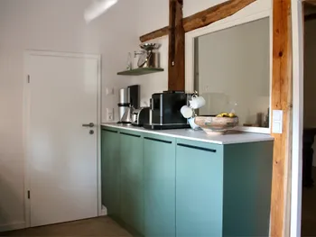 Familienküche in Eukalyptusgrün