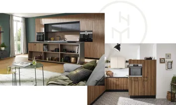 Küchenfronten in Holzoptik wirken warm, einladend und elegant.