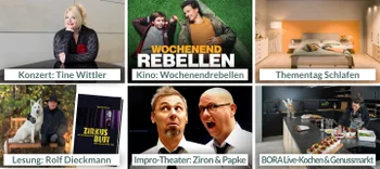 Veranstaltungsbilder zur Neueröffnung, Konzert, Theater, Kochen uvm.