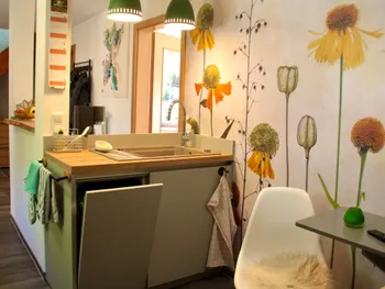 Die frei stehende Spüle in der Küche