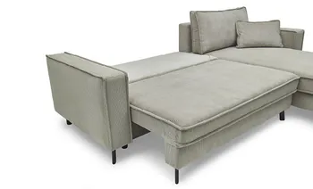 Hellgraues Sofa mit Schlaffunktion