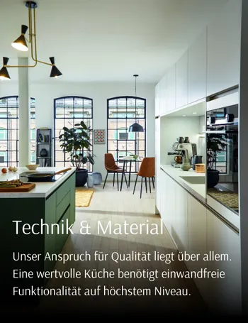 Hochwertige Materialien und Technik in Contur Küchen