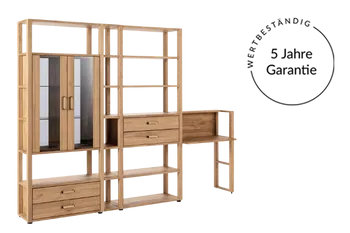 Wohnwand aus Holz mit Garantie Verlinkung