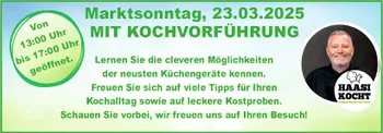 Marktsonntag bei Möbel Riederle mit Kochvorführung
