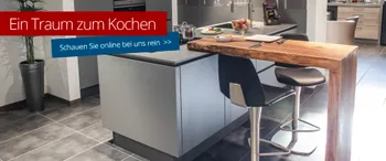 Eine Küchenansicht im Möbelhaus und Kochstudio Hansen