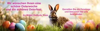 Frohe Ostern wünscht Familie Riederle mit Team.