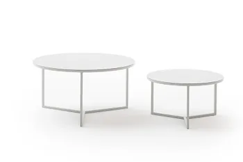 Freistller von Couchtisch Joan von RAUM.FREUNDE im Trend-Farbton Kreide