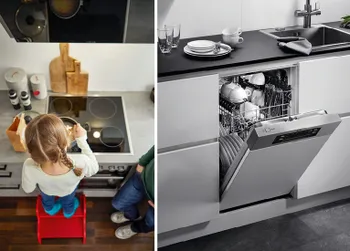 Elektrogeräte lassen sich perfekt in die Küchenzeile anpassen.