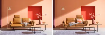 Sofa TOVA von RAUM.FREUNDE in Leder cognac, in vielen Farben und Größen erhältlich