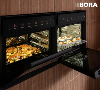 BORA X BO – freistehend und eingebaut, stylisch schwarz und modern