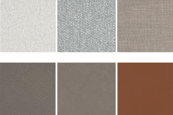 Stoff- und Ledermuster für Sofa Natura Home Nevin.