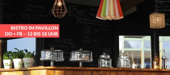 Bistro im Pavillon, immer donnerstags und freitags von 12 bis 18 Uhr